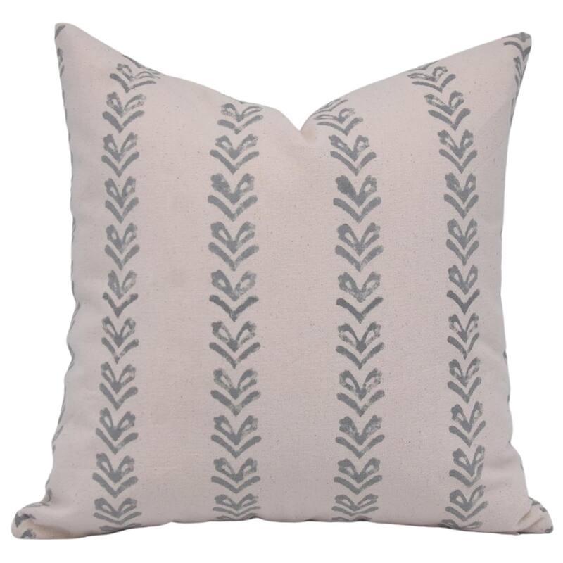 Fabdivine Outdoor Sofa Block print pillow Cover - Pillow Covers - 14" x 14"