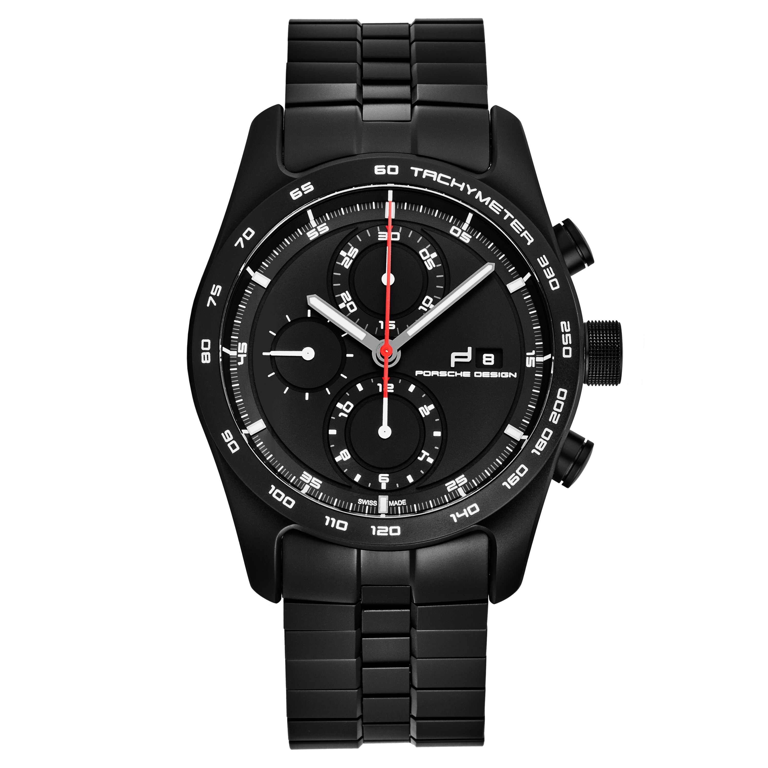 Shop Porshe Design Men S 6010 1 01 001 01 2 Chronotimer Series 1 Black Dial Black Matte Titanium Chronograph Autoamtic Watch On Sale Overstock 31515851