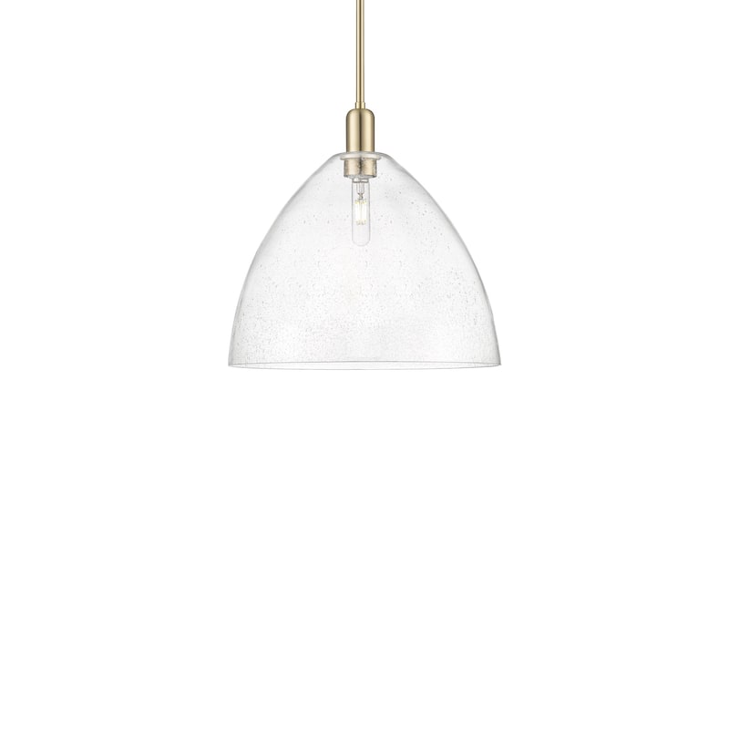 Innovations Lighting 716-1S-18-16 Bristol Pendant Bristol 16" Wide - Champagne Bronze / Seedy