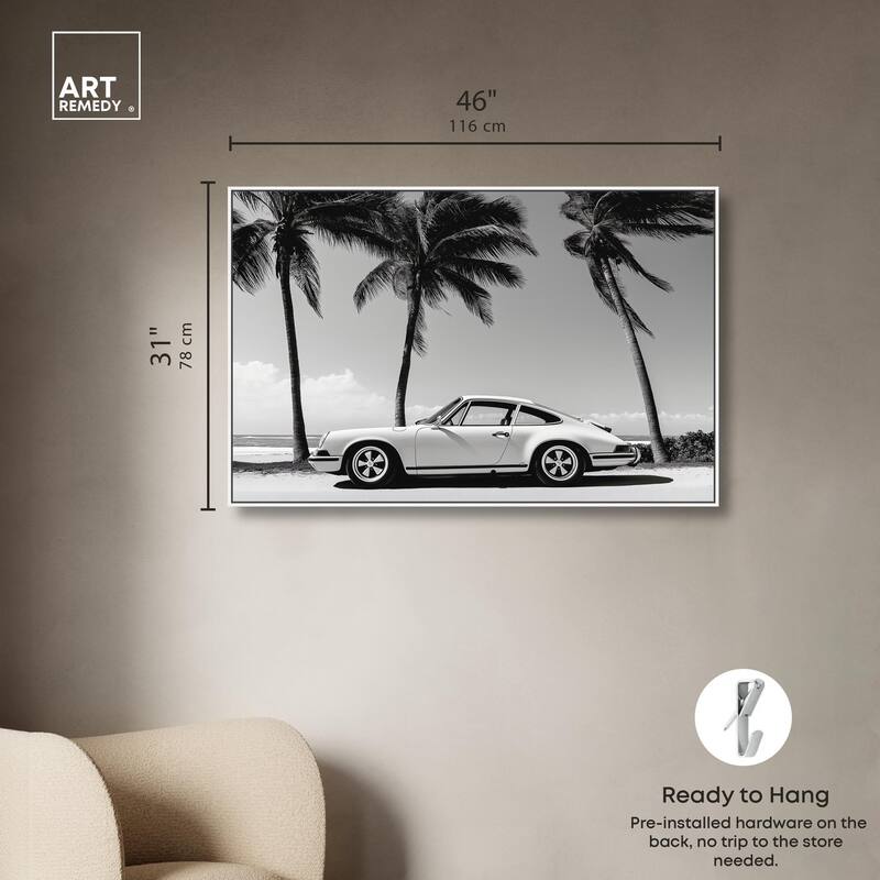 Analog Vintage Car Canvas by Art Remedy