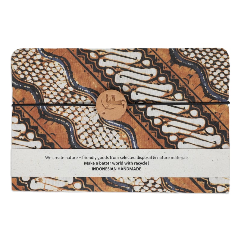 Novica Handmade Lasem Batik Batik Cotton Journal - Bed Bath & Beyond ...