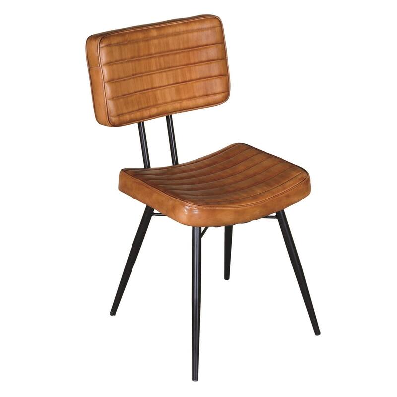 Metal Frame Tufted Side Chairs,Dining Chair (Set of 2)