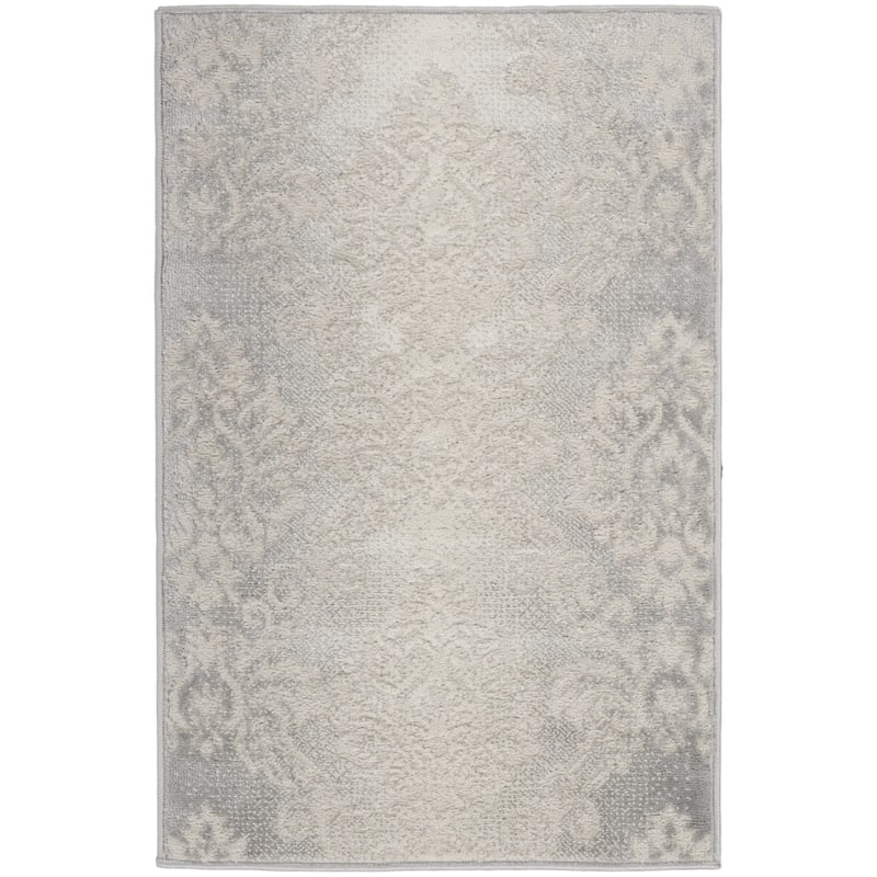 Distressed Non Skid Stain Resistant Low Pile Area Rug - 36' X '24' X '0.25
