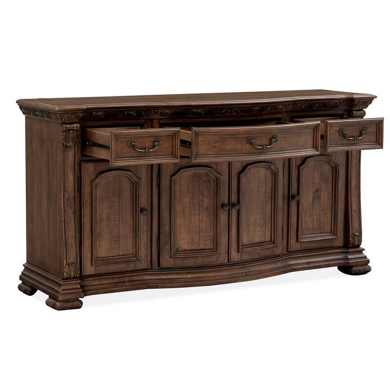 Magnussen Home Durango Willadeene Brown Buffet - 68.63''W x 20''D x 36''H