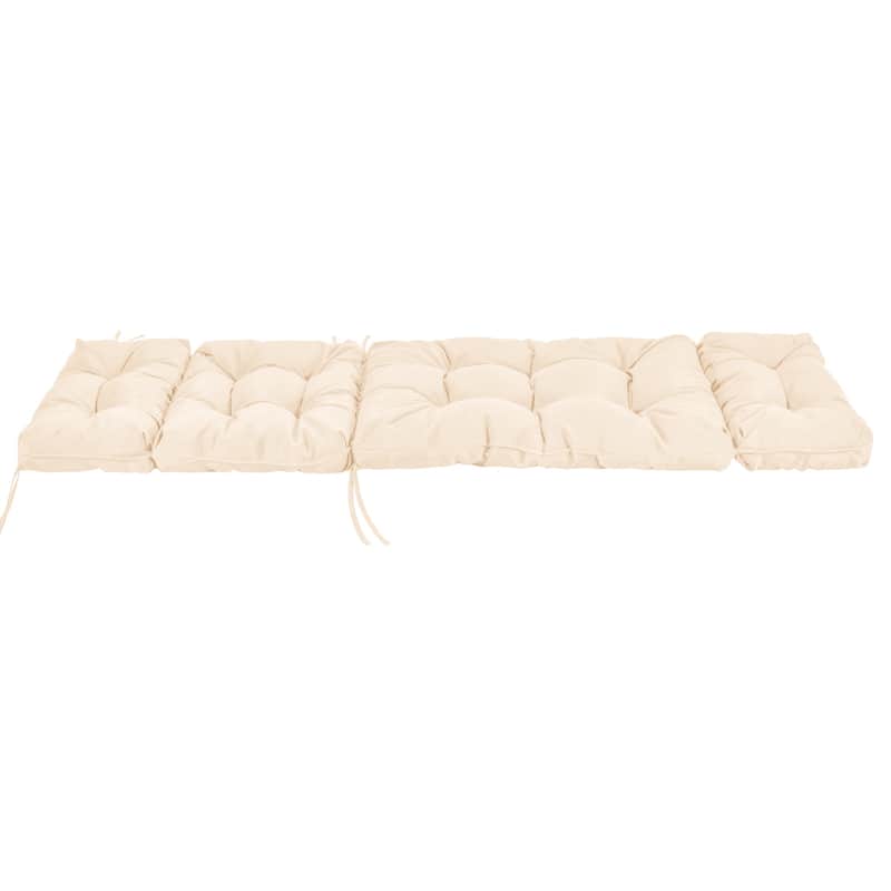 Gymax 4PCS Lounge Chair Cushion 73 x 22 Inch High Back Recliner