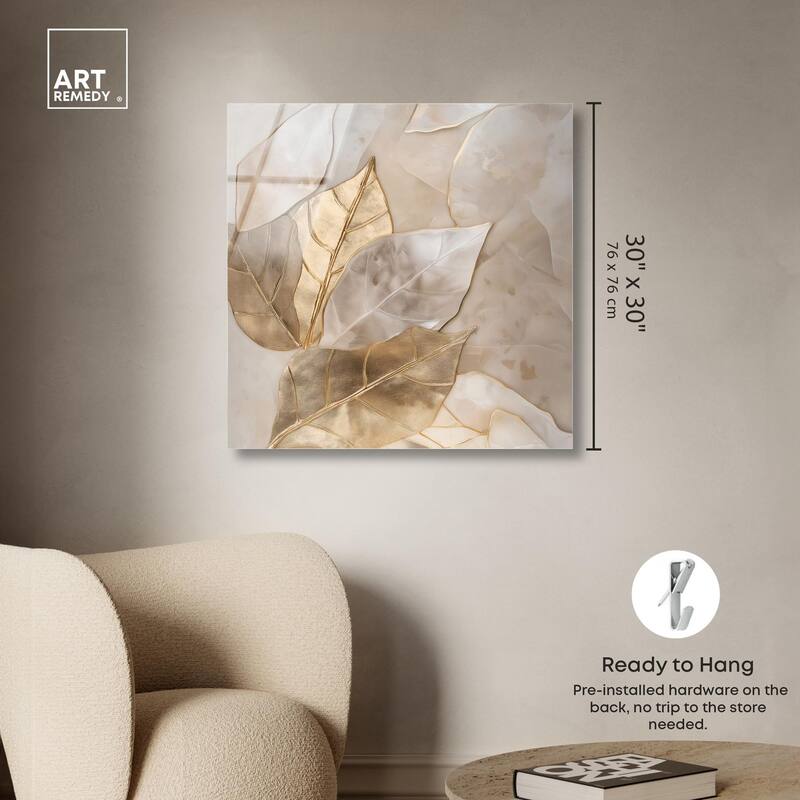 Golden Boughs Acrylic by Art Remedy, Ready to Hang