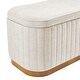 preview thumbnail 25 of 27, NPD Furniture Clinton Chenille Storage Bench