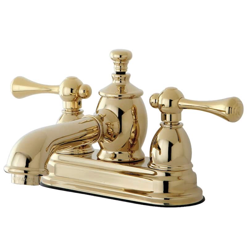 Kingston Brass Vintage 1.2 GPM Centerset Bathroom Faucet with Pop-Up - Polished Brass