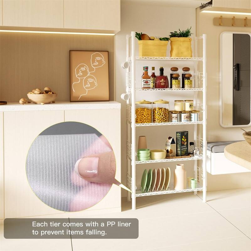 Standing Shelf Units for Kitchen - 9.4"D x 21.2"W x 59.2"H