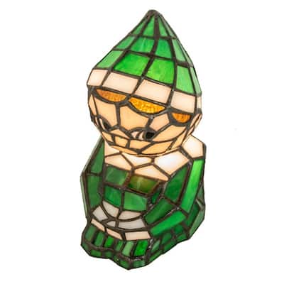 Meyda Tiffany 240399 Elf 7" Tall Green Novelty Specialty Lamp