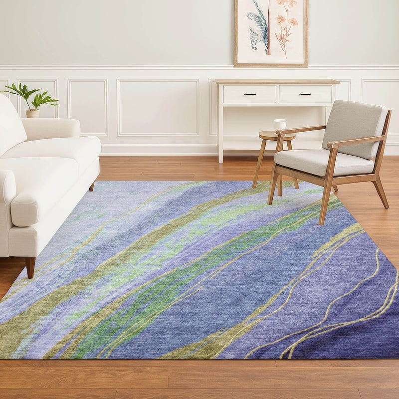 Premium Washable Super Soft Modern Flow Mayfield Rug
