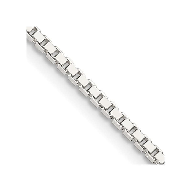 Curata 925 Sterling Silver 1.75mm Box Chain Necklace Options: 20 22 24 26 28 30 36