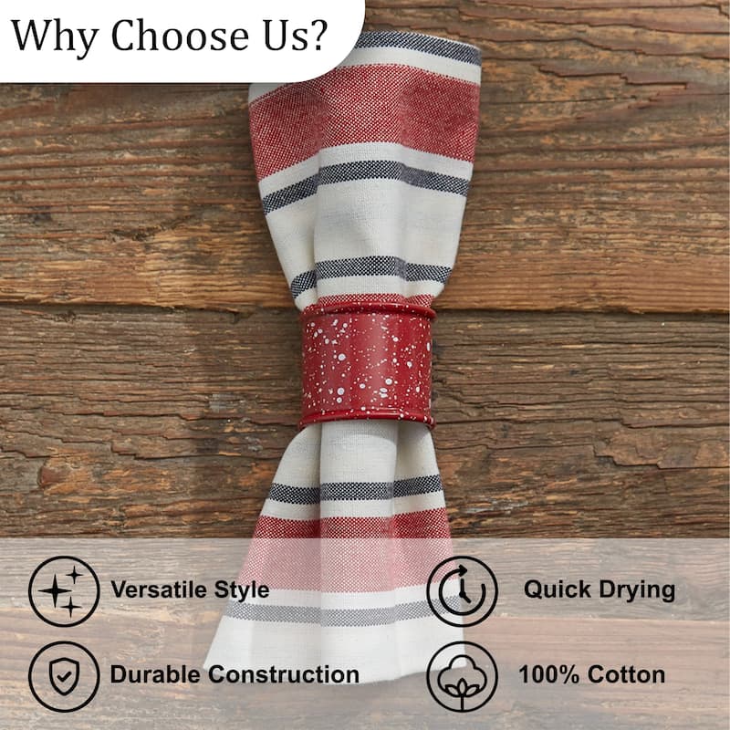 Park Designs Stars And Stripes Napkin Set of 4 - 18" X 18"