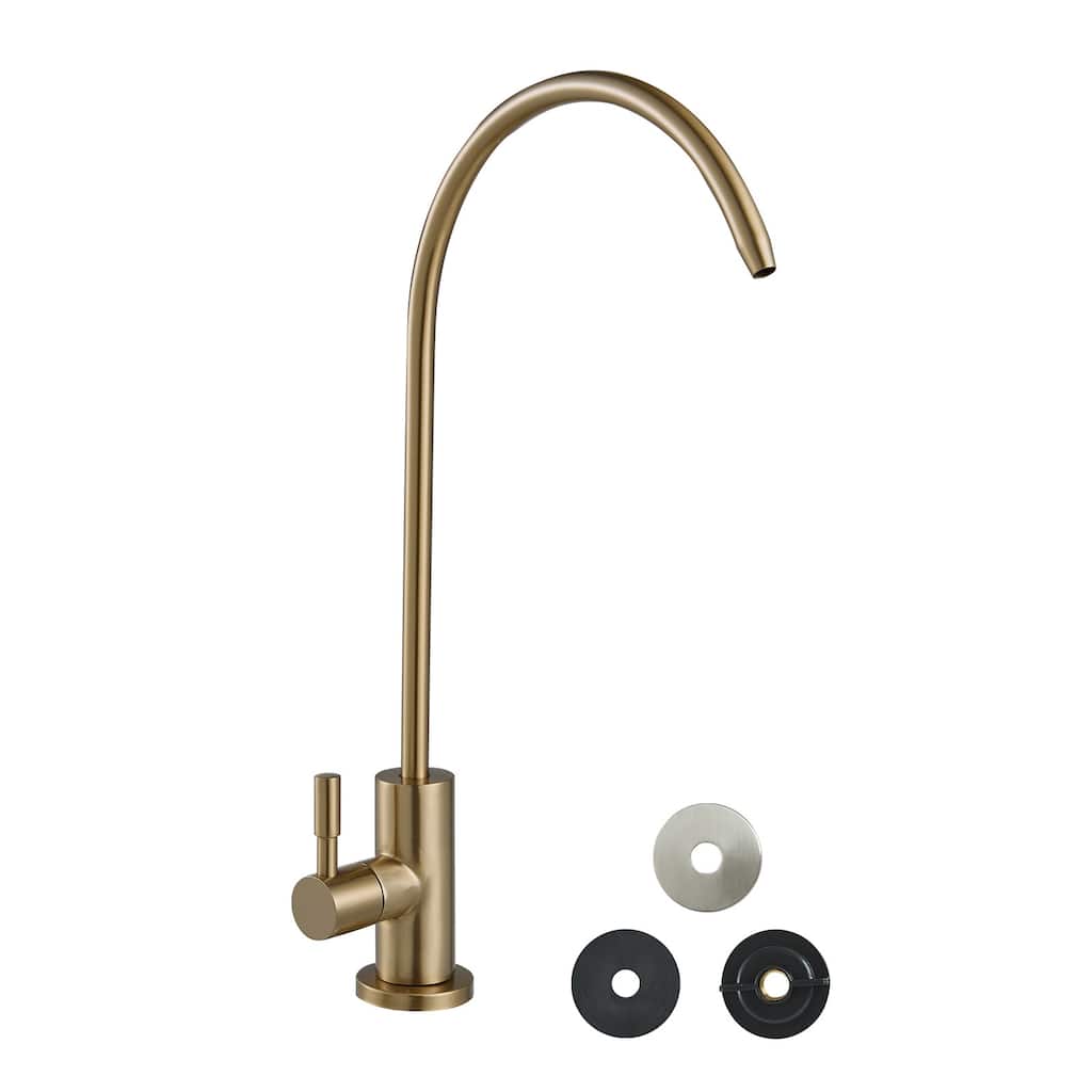 Anmytek Stainless Steel RO Water Filter Faucet Brushed Gold