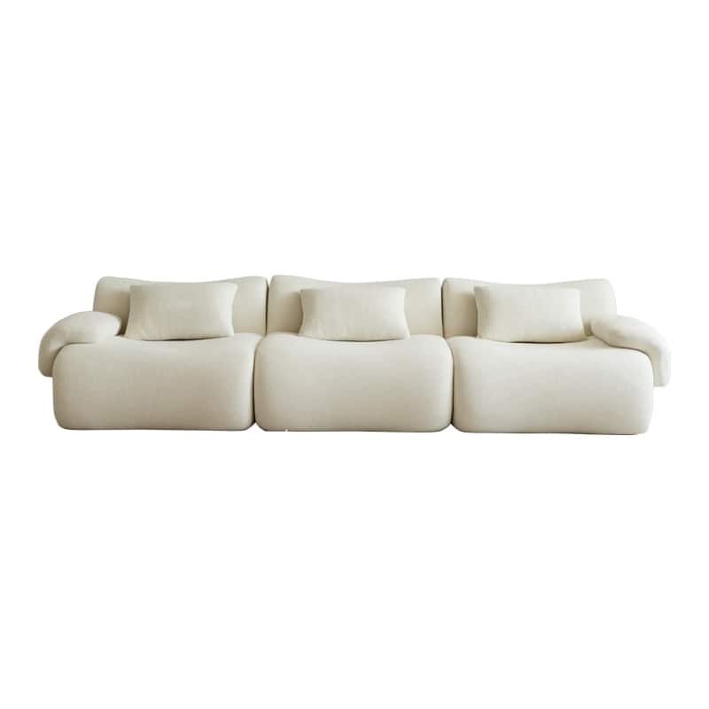 Modular Sectional Sofa Ergonomics Deep Seat Couch with Curved Seat