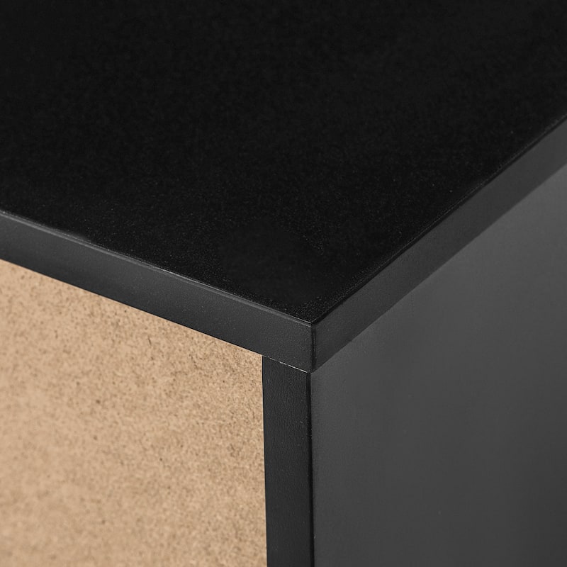63" TV Stand with Double-Layer & LED for TVs Up to 65"