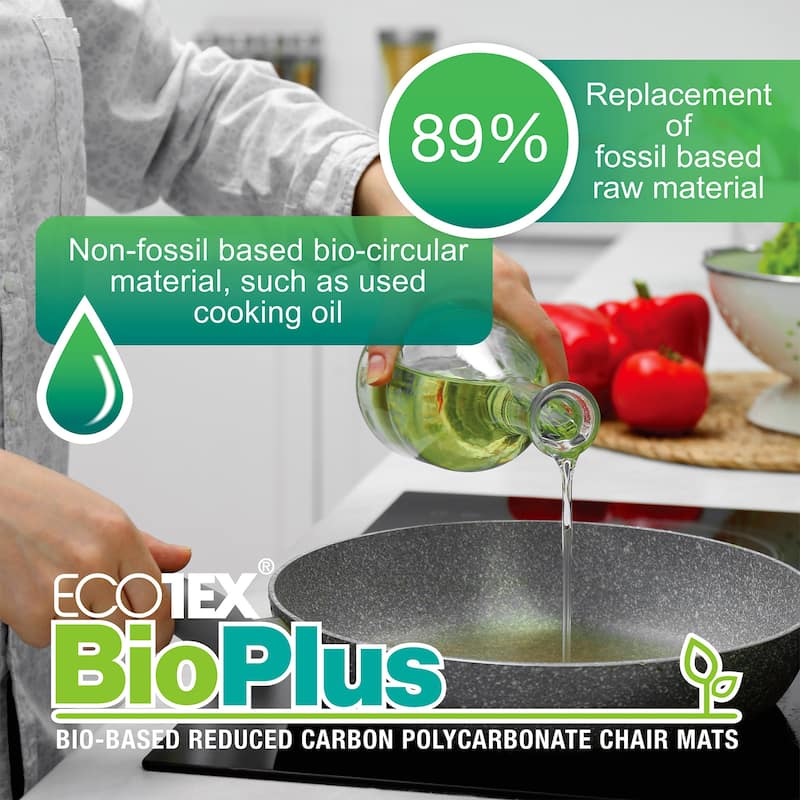 Ecotex BioPlus Chair Mat for Hard Floors - 29" x 47"