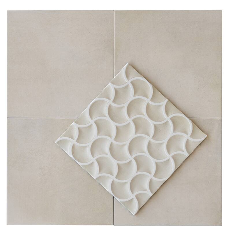 Citadel 13x13 Soft Beige Terracotta Porcelain Lattice Wall Tile (9.57 sq ft/case) - 9 Pack
