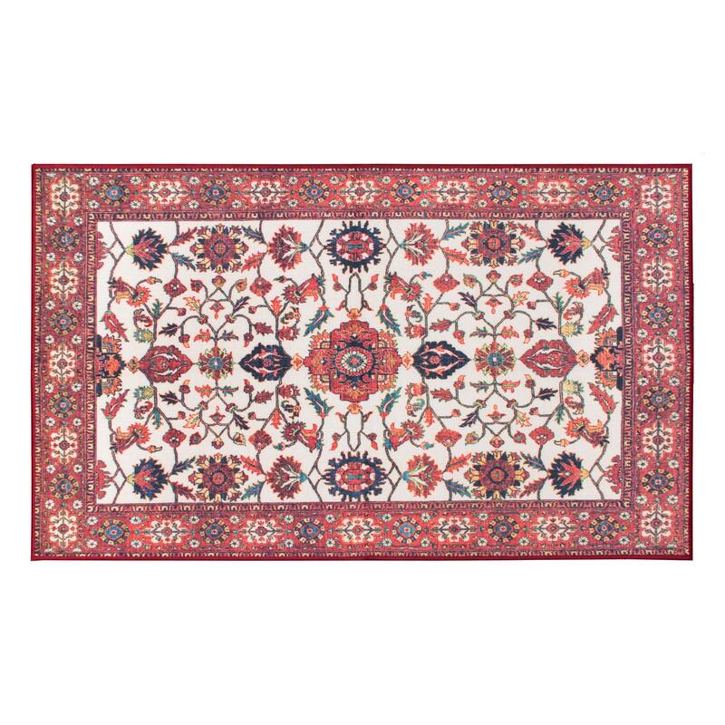 My Magic Carpet Machine Washable Rug Ramage Maroon