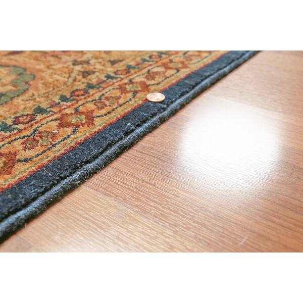 Midnight Blue,dark Beige, Burnt Orange, Green, Rust, Multi Oriental Rug 