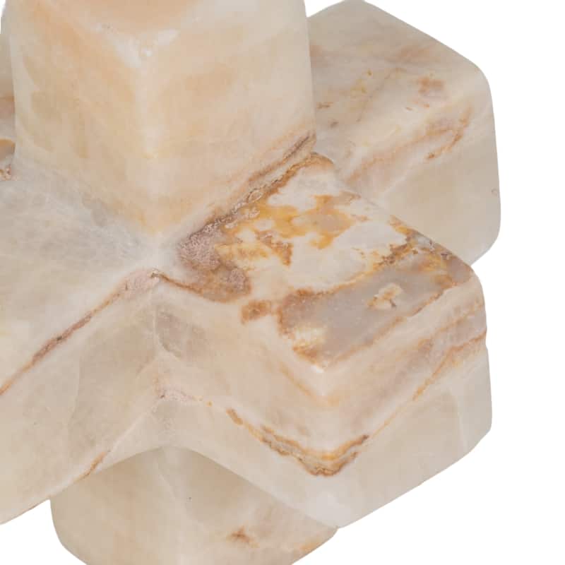 Sagebrook Home Gustavo Style Marble Onyx 4"H Jack - 4" x 4" x 4"