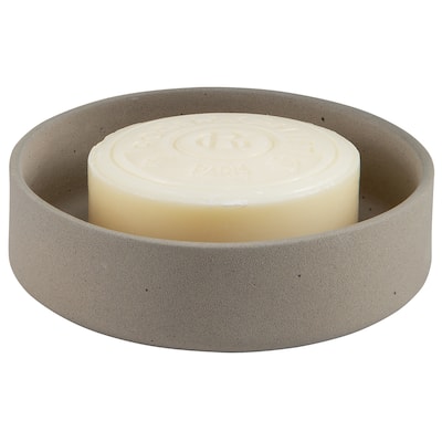 Spirella Gemma Earth Stoneware Soap Dish - Grey