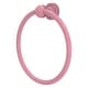 preview thumbnail 15 of 27, Allied Brass Mambo Collection Towel Ring Pink