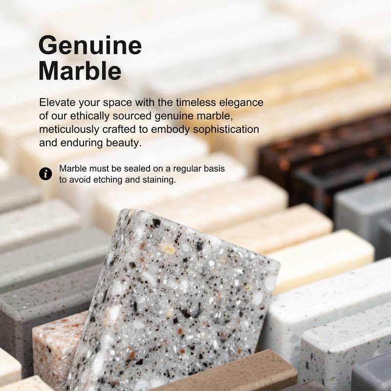 Furniture of America Wayley Modern Solid Wood Genuine Marble Top Dining Table