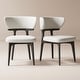 preview thumbnail 11 of 14, Modern 78.74" Oval Black Dining Table, Solid Wood Veneer, With White Sintered Stone Table top for 8