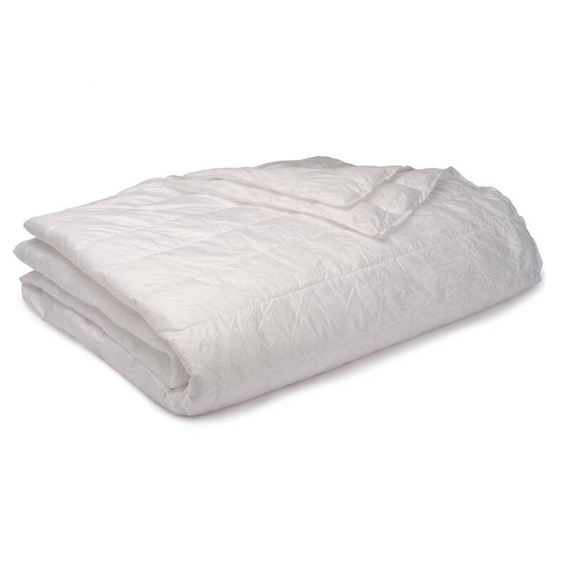Travelwarm Packable Nylon Down Alternative Indoor/ Outdoor Blanket - White - Twin - Microfiber