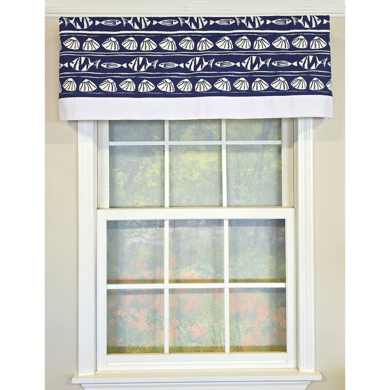 RLF Home She Shells Banded Valance