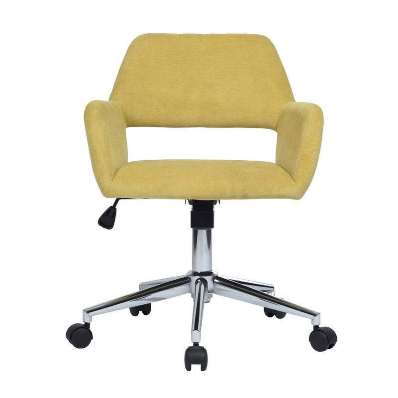 Homylin Modern Velvet Upholstered Task Chair with 360 Degree Swivel