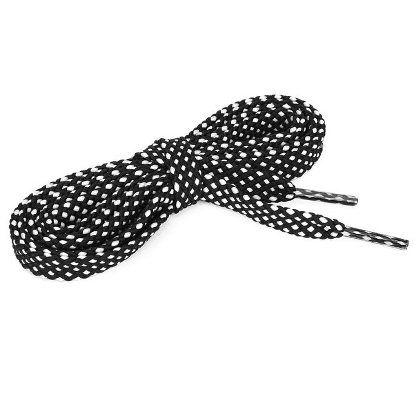 black and white polka dot flat shoes