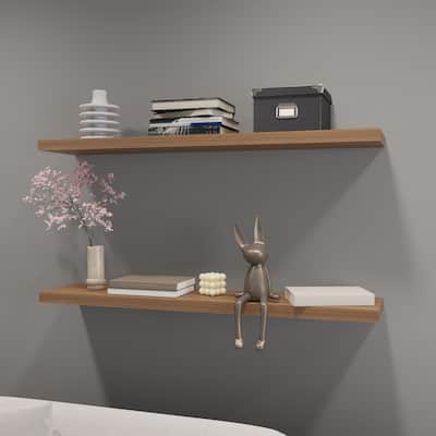 Greer floating shelf in melamine x2