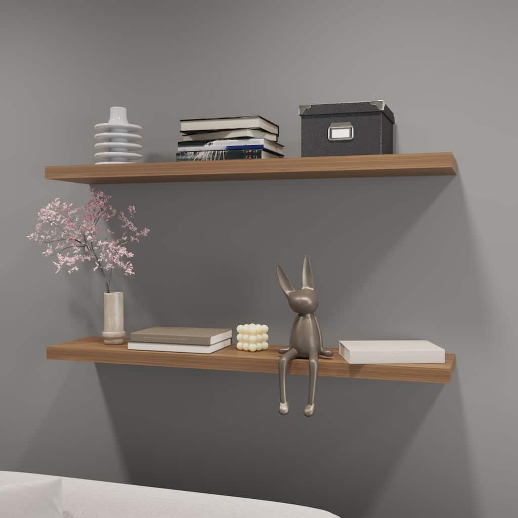 Greer floating shelf in melamine x2