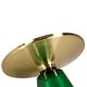 preview thumbnail 15 of 16, 30-Inch Round Coffee Table Glass/Stone Tabletop with Gold Iron Rim Frame Glass Pedestal Base