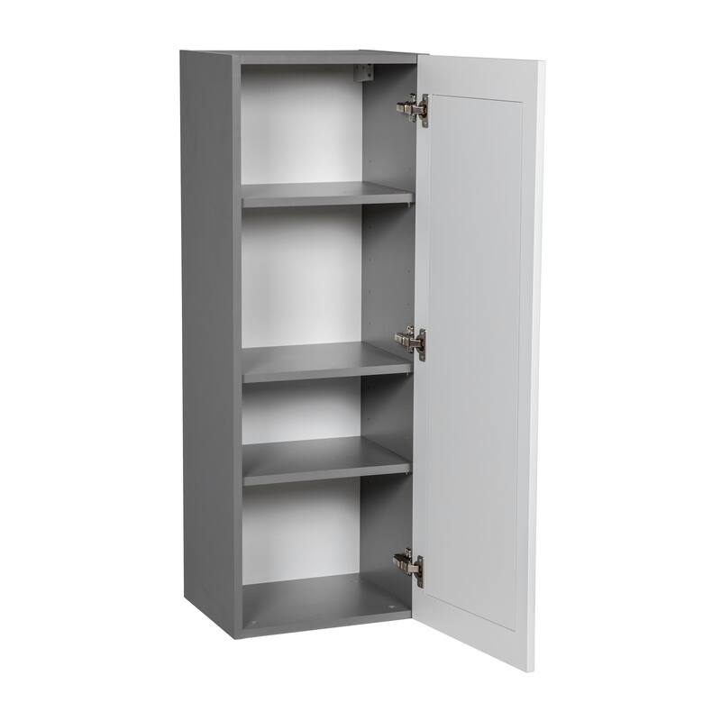 15" x 42" Wall Cabinet-Single Door-Grey - 15 x 42 x 12