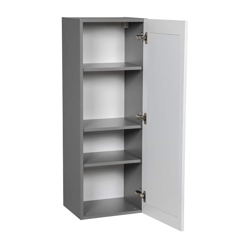 9" x 42" Wall Cabinet-Single Door-Grey - 9 x 42 x 12