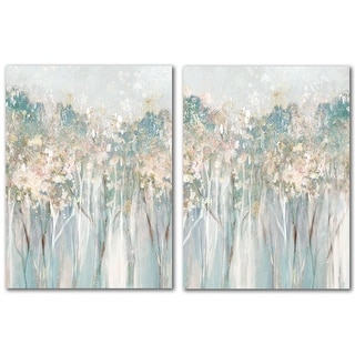 Dewy by PI Creative Art 2 Piece Wrapped Canvas Wall Art Set - Bed Bath ...