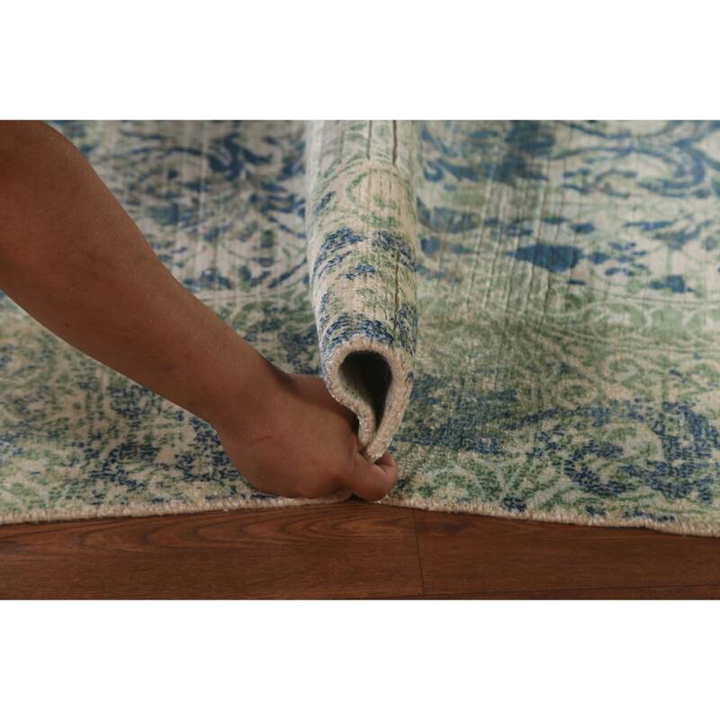 Modern / Abstract Area Rug Hand-Knotted Wool Carpet - 5'6"x 7'9"