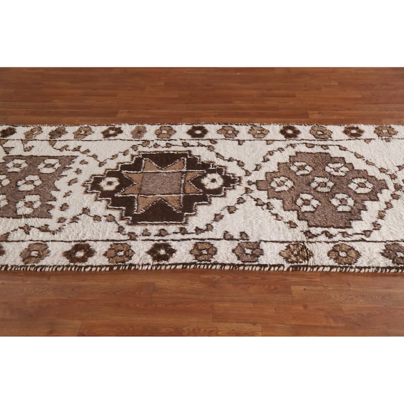 Anatolian Runner Rug Hand-knotted Oriental Wool Carpet - 3'5"x 11'5"
