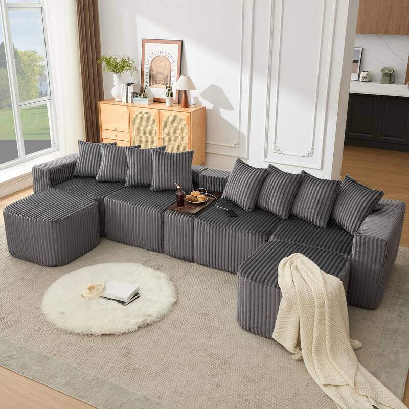 137.5" Oversize Movable Modular Sofa