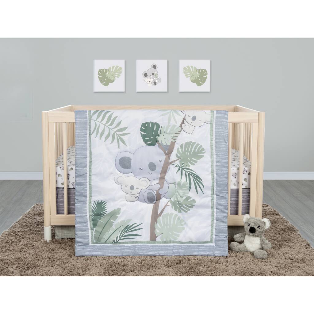 Koala Love 4 Piece Crib Bedding Set