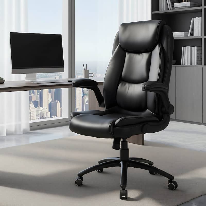 High-Back Executive Office Chair Wide Reclining Seat