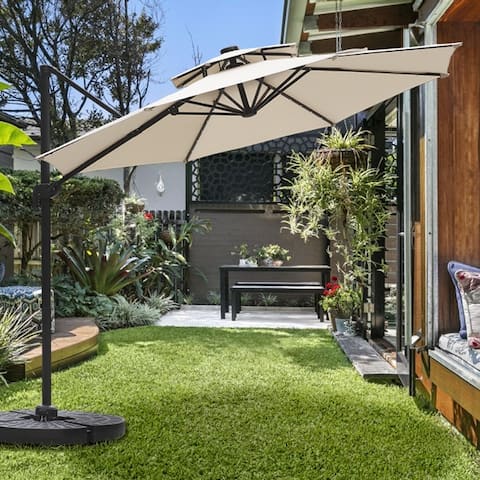 Buy Cantilever Offset Patio Umbrellas Online At Overstock Our Best Patio Umbrellas Shades Deals