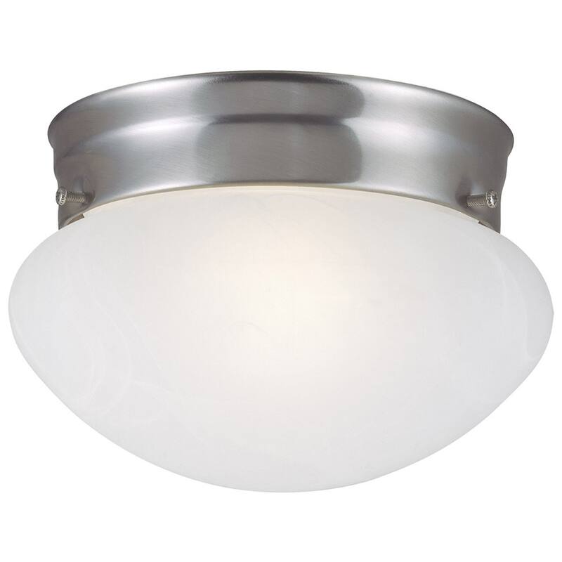 Design House 511568 Millbridge Traditional 2-Light Indoor Flush Mount Ceiling Light - Satin Nickel