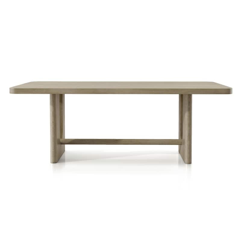 Furniture of America Piez Modern 5-Piece Solid Wood 80-inch Dining Set