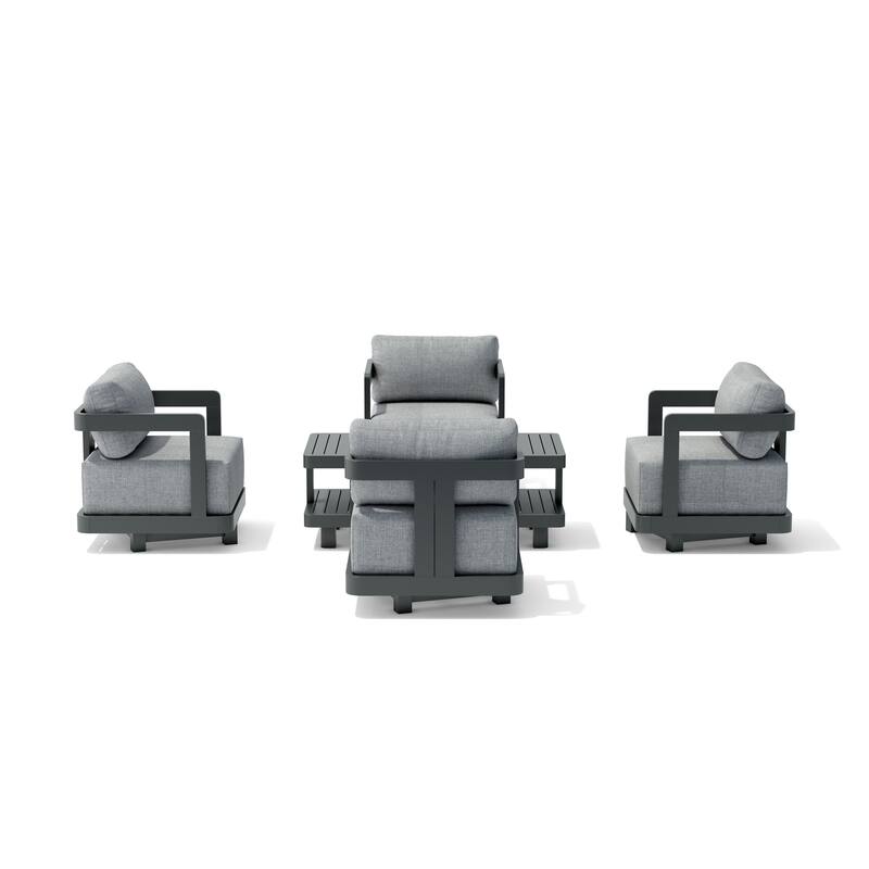 SET-904-AL 5-pc Granada Aluminum Deep Seating