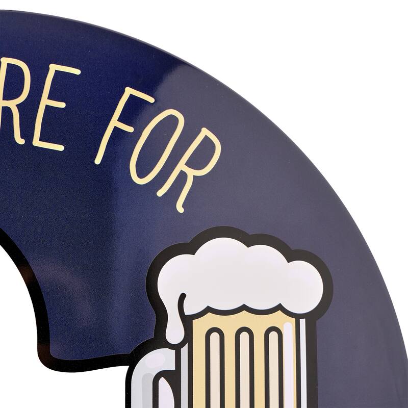 American Art Decor Round Dome Metal Sign - 15" x 15"