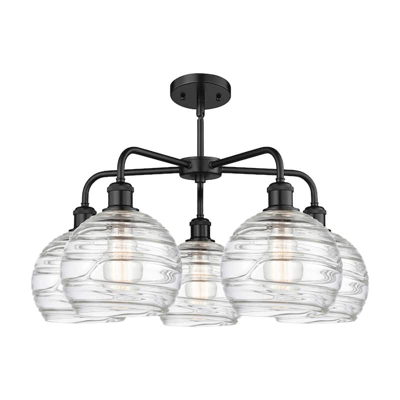 Innovations Lighting 516-5CR-16-26 Athens Deco Swirl Chandelier Athens